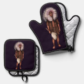 Native American Heritage Ovenwant & Pannenlap Set (Voorkant / Achterkant)