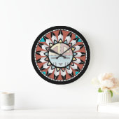 Native American Hopi Abstract Clock Design Grote Klok (Huis)