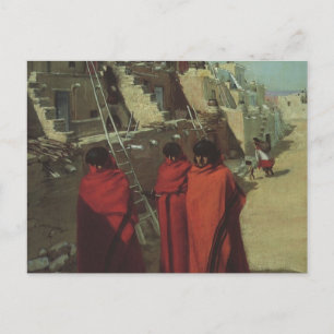  Native American, Hopi Pueblo door Louis Akin Briefkaart