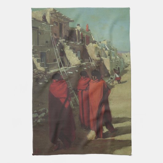  Native American, Hopi Pueblo door Louis Akin Theedoek (Verticaal)