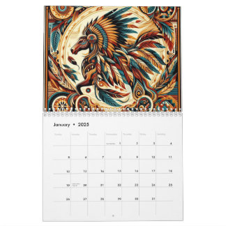 Native American Horse Kalender