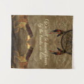 Native American Horses & Dream Catcher Wandkleed (Voorkant (horizontaal))