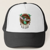 Native American hummingbird Design Trucker Pet (Voorkant)