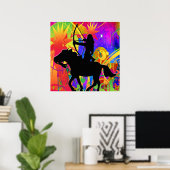 Native American Hunter Poster (Thuiskantoor)