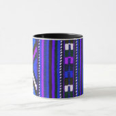 Native American Indian Blue texture design Mok (Midden)