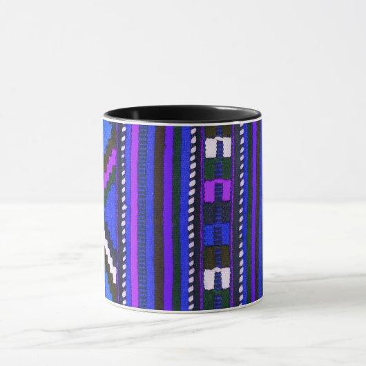 Native American Indian Blue texture design Mok (Midden)