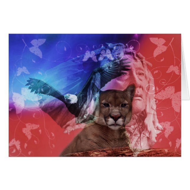 Native American Indian Chief (Voorkant Horizontaal)