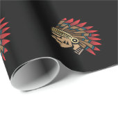 Native American Indian Chief Cadeaupapier (Rol Hoek)