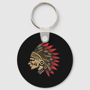 Native American Indian Chief Sleutelhanger