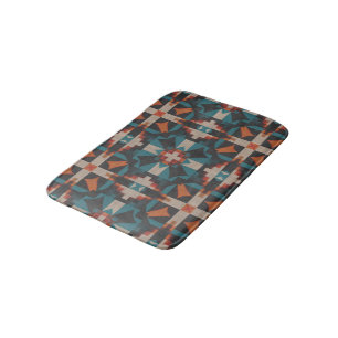 Native American Indian Modern Mosaic Tribe Pattern Badmat