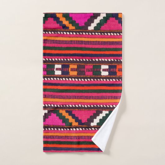 Native American Indian roze texture design Bad Handdoek (Handdoek)