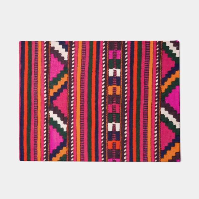 Native American Indian roze texture design Deurmat (Voorkant)