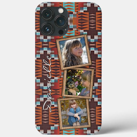 Native American Indian Tribal Pattern Custom Case-Mate iPhone Case (Achterkant)