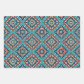Native American Indians Navajo Mosaic Pattern Inpakpapier Vel (Voorkant 2)