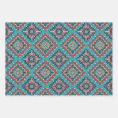 Native American Indians Navajo Mosaic Pattern Inpakpapier Vel (Voorkant)