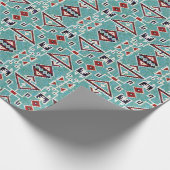 Native American Indians Navajo Pattern Cadeaupapier (Hoek)