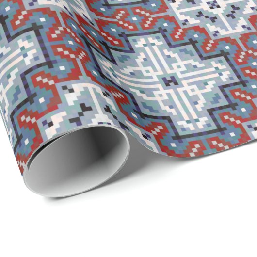 Native American Indians Navajo Pattern Cadeaupapier (Rol Hoek)