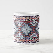 Native American Indians Navajo Pattern Extra Grote Beker (Voorkant)
