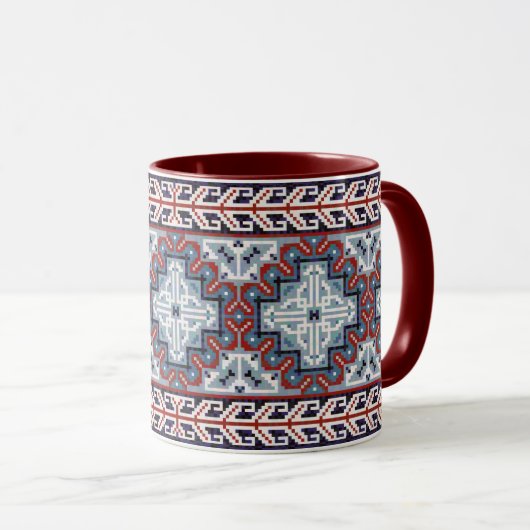 Native American Indians Navajo Pattern Mok (Voorkant rechts)