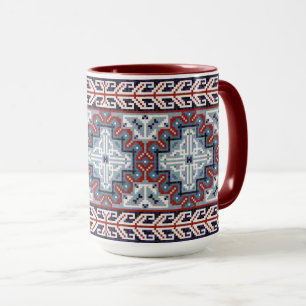 Native American Indians Navajo Pattern Mok