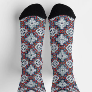 Native American Indians Navajo Pattern Sokken
