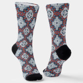 Native American Indians Navajo Pattern Sokken (Gebogen)