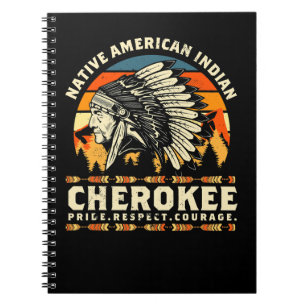 Native American Indigenous cherokee native america Notitieboek