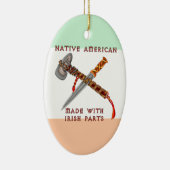 Native American/Irish Keramisch Ornament (Rechts)