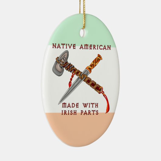 Native American/Irish Keramisch Ornament (Rechts)