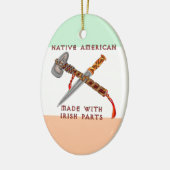 Native American/Irish Keramisch Ornament (Links)