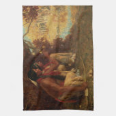 Native American, jagen op Deer door Couse Theedoek (Verticaal)