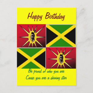 Native american-Jamaican Briefkaart
