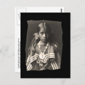  Native American Jicarilla Apache girl in F Briefkaart (Voorkant / Achterkant)