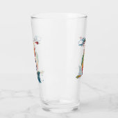 Native American Kokopelli met twee vaders 1 Glas (Links)