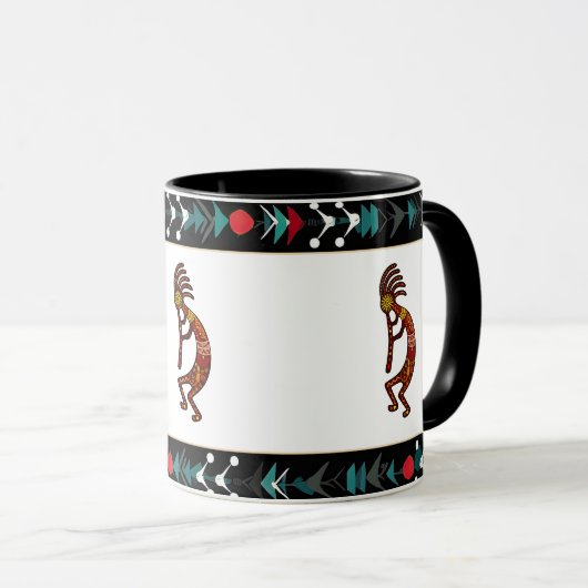 Native American Kokopelli vruchtbaarheid God Mok (Voorkant rechts)