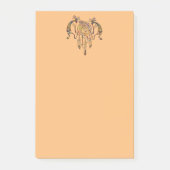 Native American Kokopelli Whale Dreamweaver 2 Post-it® Notes (Voorkant)