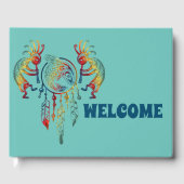 Native American Kokopelli Whale Drocatcher 1 Gastenboek (Voorkant)