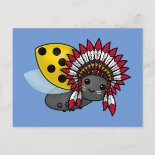 Native American Ladybug Briefkaart