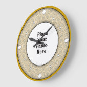 Native American Lijst Your Photo Wall Clock Grote Klok (Hoek)