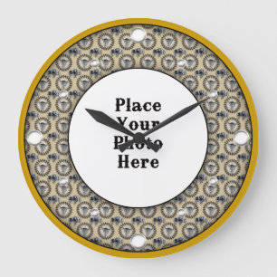 Native American Lijst Your Photo Wall Clock Grote Klok