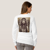 Native American Linework T-shirt ontwerp (Achterkant volledig)