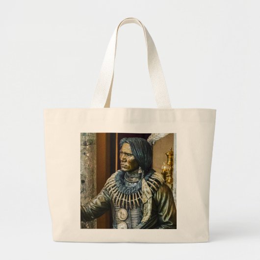 Native American & Mahi Mahi Grote Tote Bag (Voorkant)