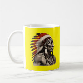 Native American Male - Bold Tribal ArtWork Koffiemok