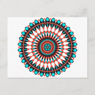 Native American Mandala Briefkaart