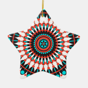 Native American Mandala Keramisch Ornament
