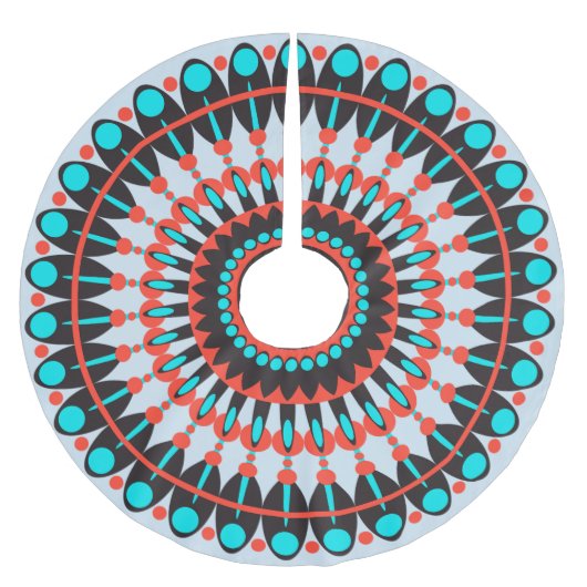 Native American Mandala Kerstboom Rok (Voorkant)