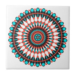Native American Mandala Tegeltje