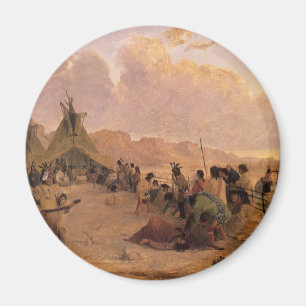  Native American, Medicine Dance van Eastman Magneet