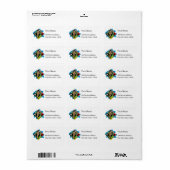 Native American Medicine Wheel Etiket (Full Sheet)