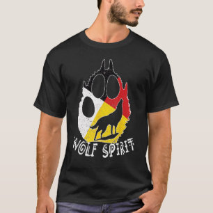 Native American Medicine Wiel Wolf Spirit T-shirt